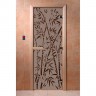 Стеклянная дверь Бамбук и бабочки DoorWood